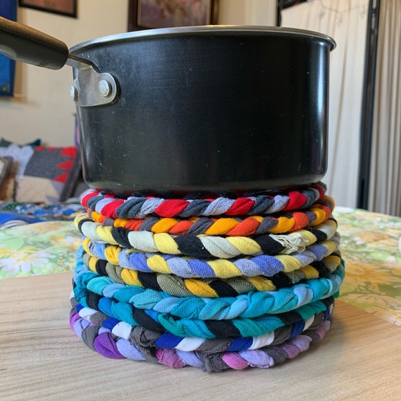 Braided Trivet Potholder Set of 2 - Picture 8 of 12